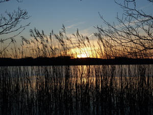 Idstedter See in winterlicher Abendstimmung